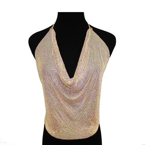Backless Top Mesh ~ Body Jewelry